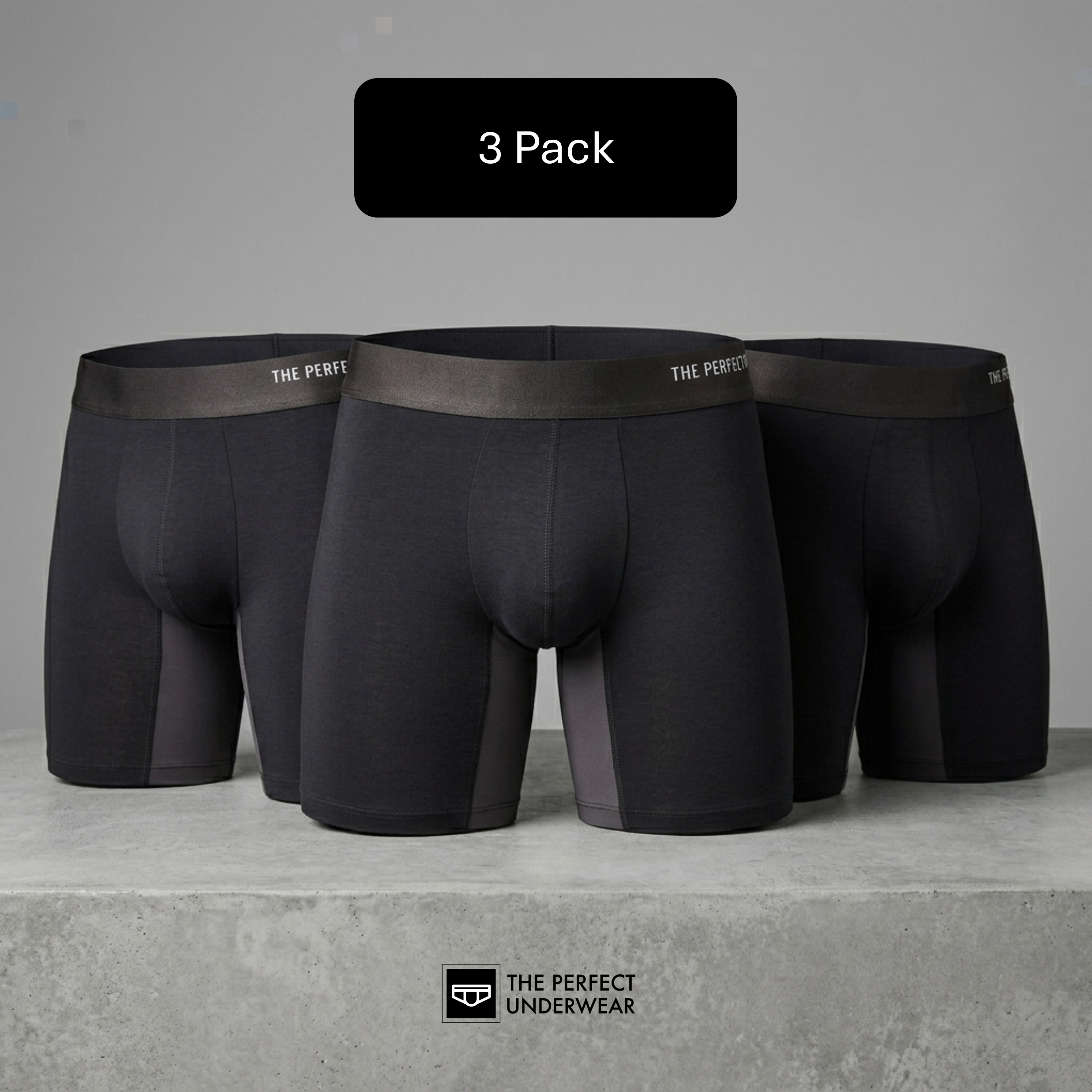 Bamboo Boxer Briefs for Men — 3 Pack