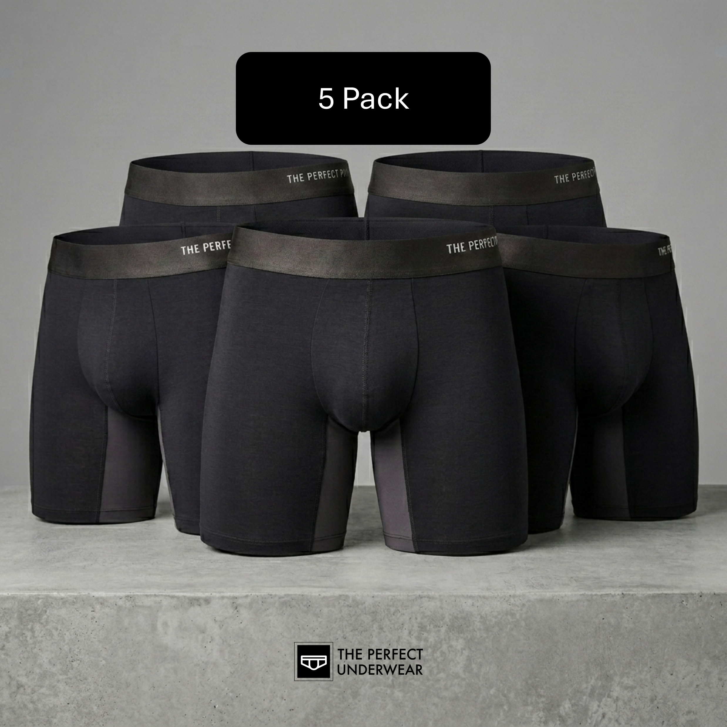 Bamboo Boxer Briefs for Men — 5 Pack