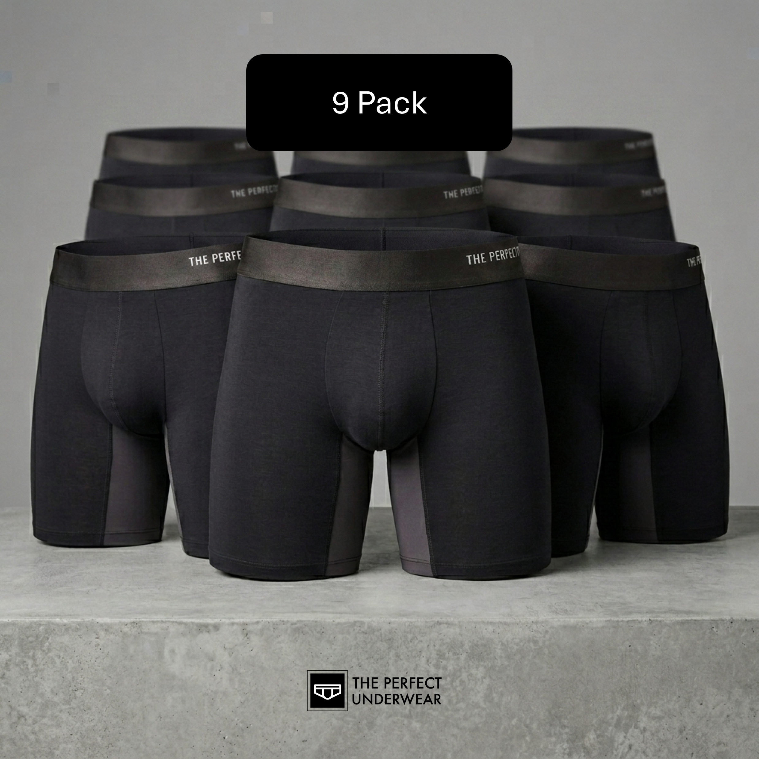 Bamboo Boxer Briefs for Men — 9 Pack
